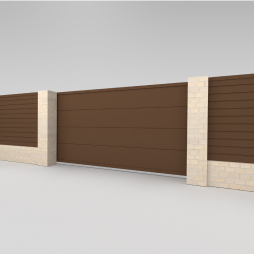 Откатные сэндвич-панель L-гофр